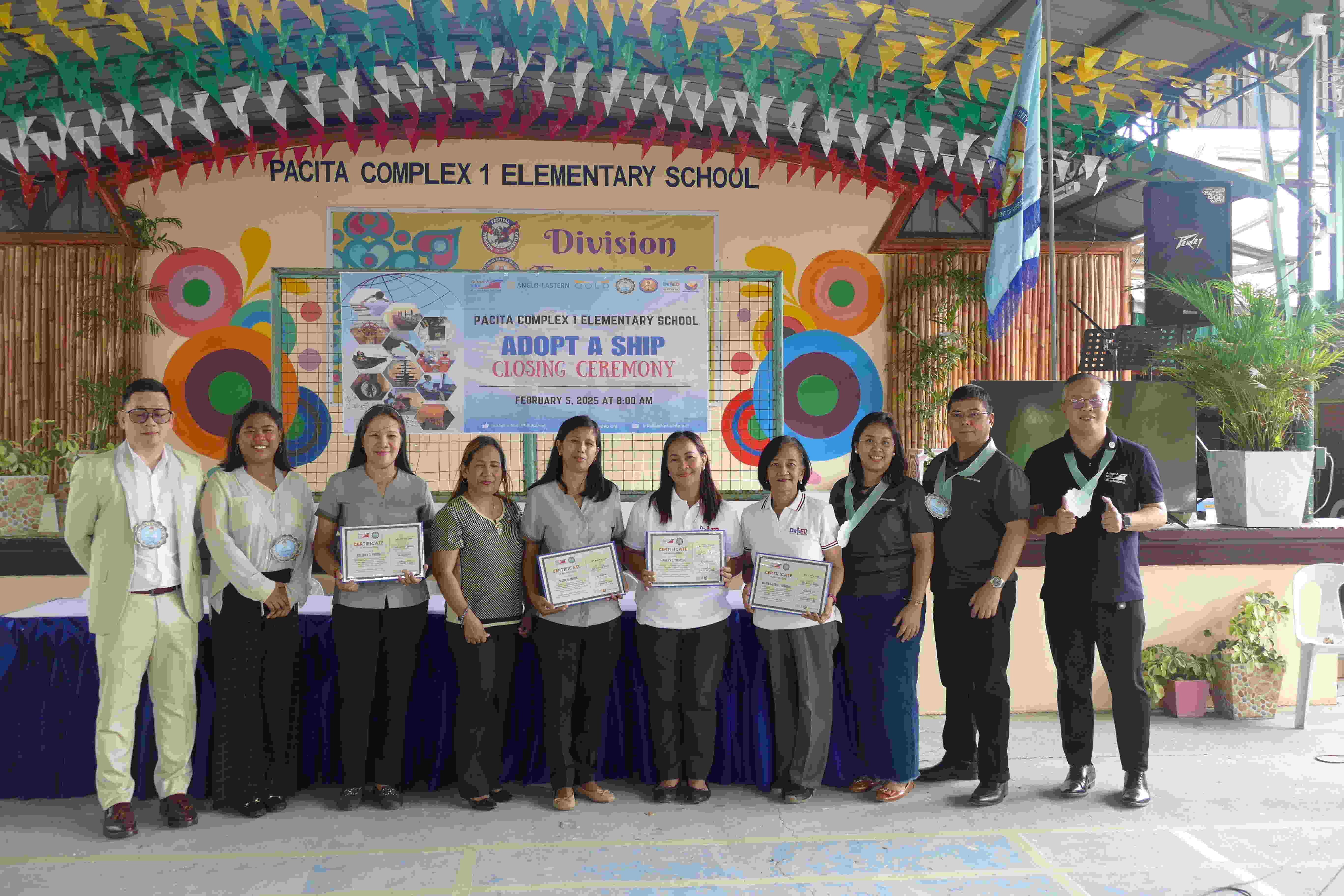 Adopt a Ship closing program at Pacita 1 Elementary School